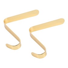 2 Pcs Fireplace Stocking Holders for Mantle Holiday Mantel Shelf Hooks