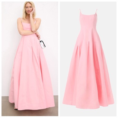 STAUD Joy Gown Long Maxi Dress Pearl Pink - Size 2