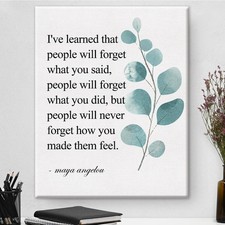 Inspirational Canvas Wall Art Motivational I've Learned That People Will Never