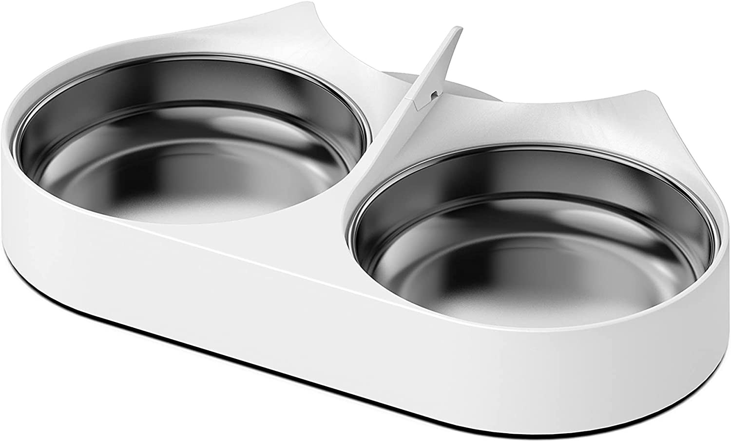 Soluzione Multi-Pet: Splitter con Ciotole Inox per Cani e Gatti