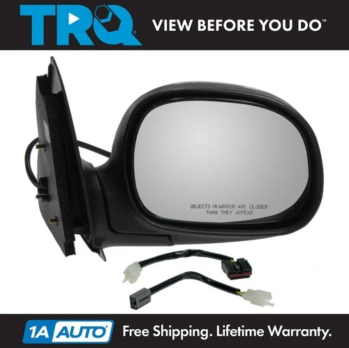 TRQ Power Side View Mirror Chrome & Black Passenger Right RH for Ford F150 Truck