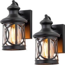 2-Pack Outdoor Wall Lights, Porch Lights, Waterproof Outdoor Wall Sconce