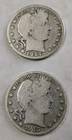 1914 S 1915 S Barber Half Dollar 90% Silver Lot of 2 #96