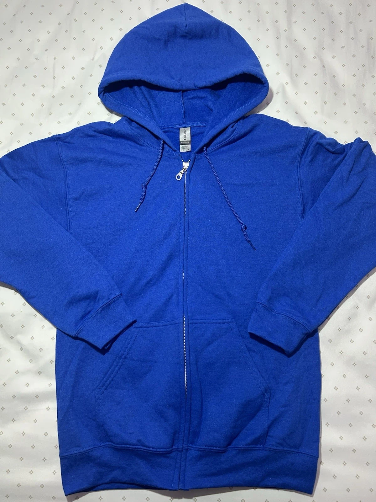 Gildan Heavy Blend Blue Full Zip Fleece Men's Hoodie Sweatshirt Size S
Opens in a new window or tab