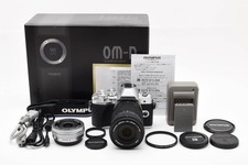 MINT OLYMPUS OM-D E-M10 MARK III Double Zoom Kit with Original Box, 340 Shutter