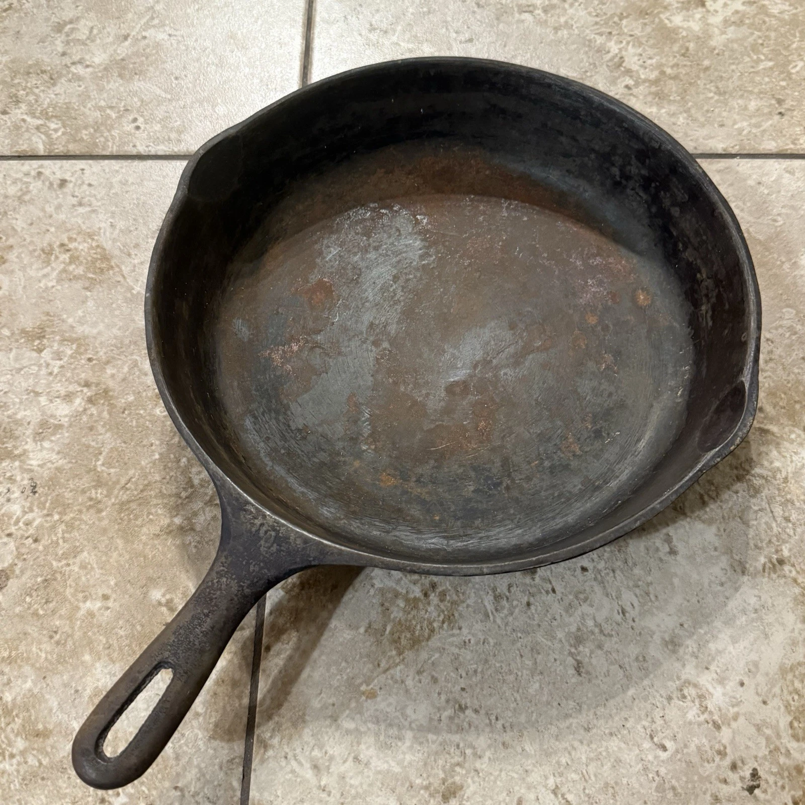 Vintage No. 10 Cast Iron 11 3/4 inch Pan Skillet Made In USA
