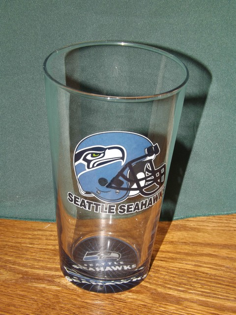 seahawks beer glass