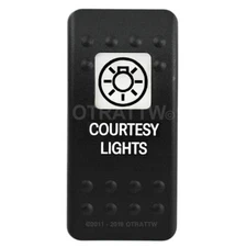 OTRATTW Carling Technologies Contura II Rocker only, COURTESY LIGHTS, WHITE LENS