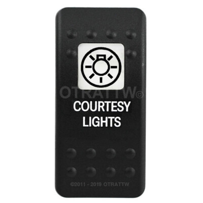 OTRATTW Carling Technologies Contura II Rocker only, COURTESY LIGHTS, WHITE LENS