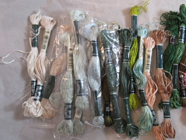 DMC Rayon Floss Lot of 36 Assorted Colors                       A137 - Image 2 of 4