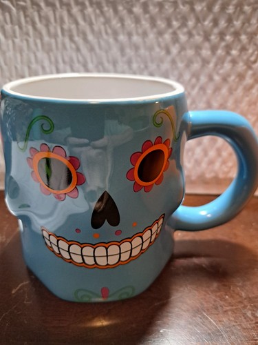 Tag der Toten Sugar Skull Keramik Kaffeebecher 3er Set - Bild 3 von 5