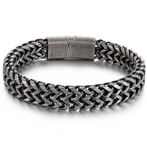 Hot Men Women Stainless Steel Franco Link Chain Bangle Bracelet Street Party - Picture 17 of 19