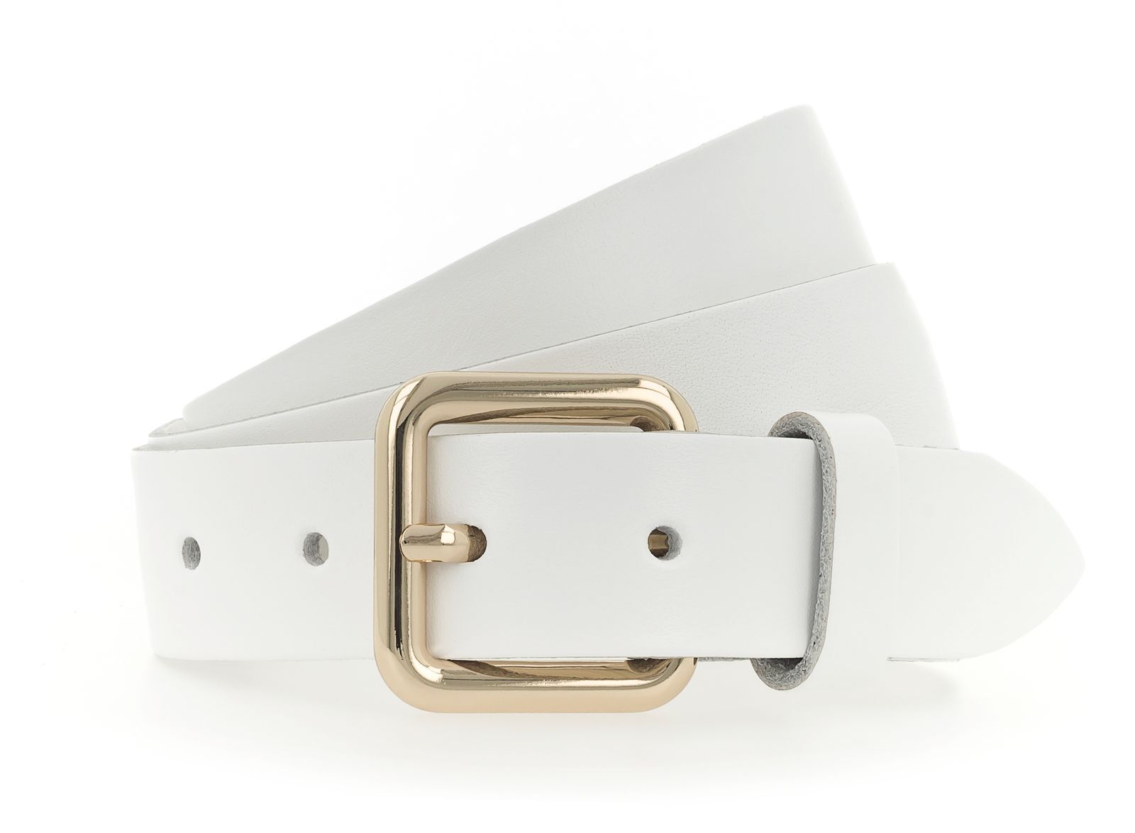 Vanzetti belt 30mm Leather Belt W95 White