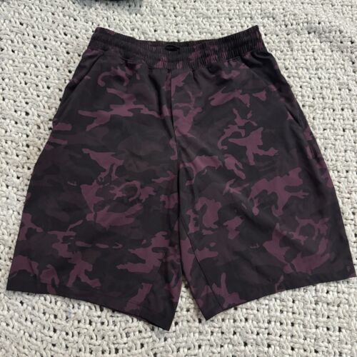 Lululemon Shorts Herren klein rot Tarnmuster Tempo Breaker Athletik Fitnessstudio Training gefüttert - Bild 2 von 8