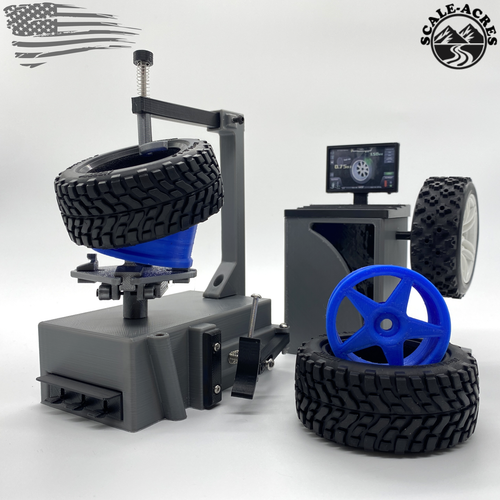 1/10 Scale Tire Mounting & Balancing Machine Set RC Diorama Garage ...