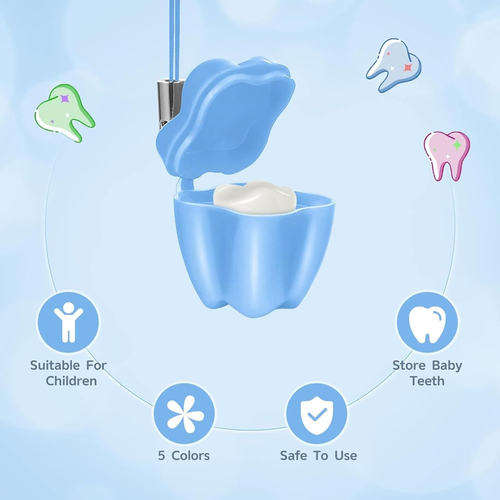 Lost Teeth Saver Necklace Organizer - Upgraded Milk Teeth Storage Box Necklac... - Picture 3 of 7