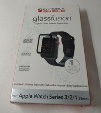 Zagg InvisibleShield Glass Fusion 38mm Apple Watch Series 1 2 3 Screen Protector