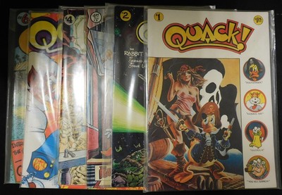 QUACK ! 1-6 STAR REACH PRODUCTIONS COMIC SET COMPLETE BEAVERS BRUNNER 1976 FN+