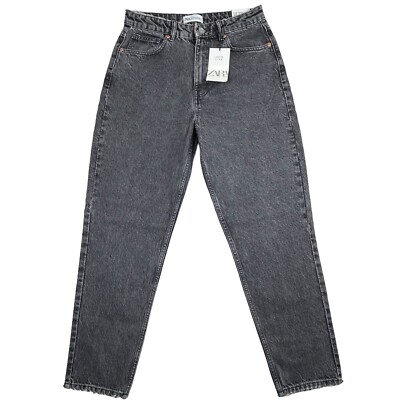 High Rise Jean Noir Zara Femme Zara Jeans Women's Sz Black Faded