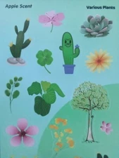 Scratch & Sniff Stickers! Apple! Various Plants! Awesome Scent!!