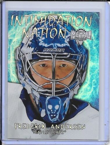 2020-21 Metal Universe Frederik Andersen Intimidation Nation # IN-20