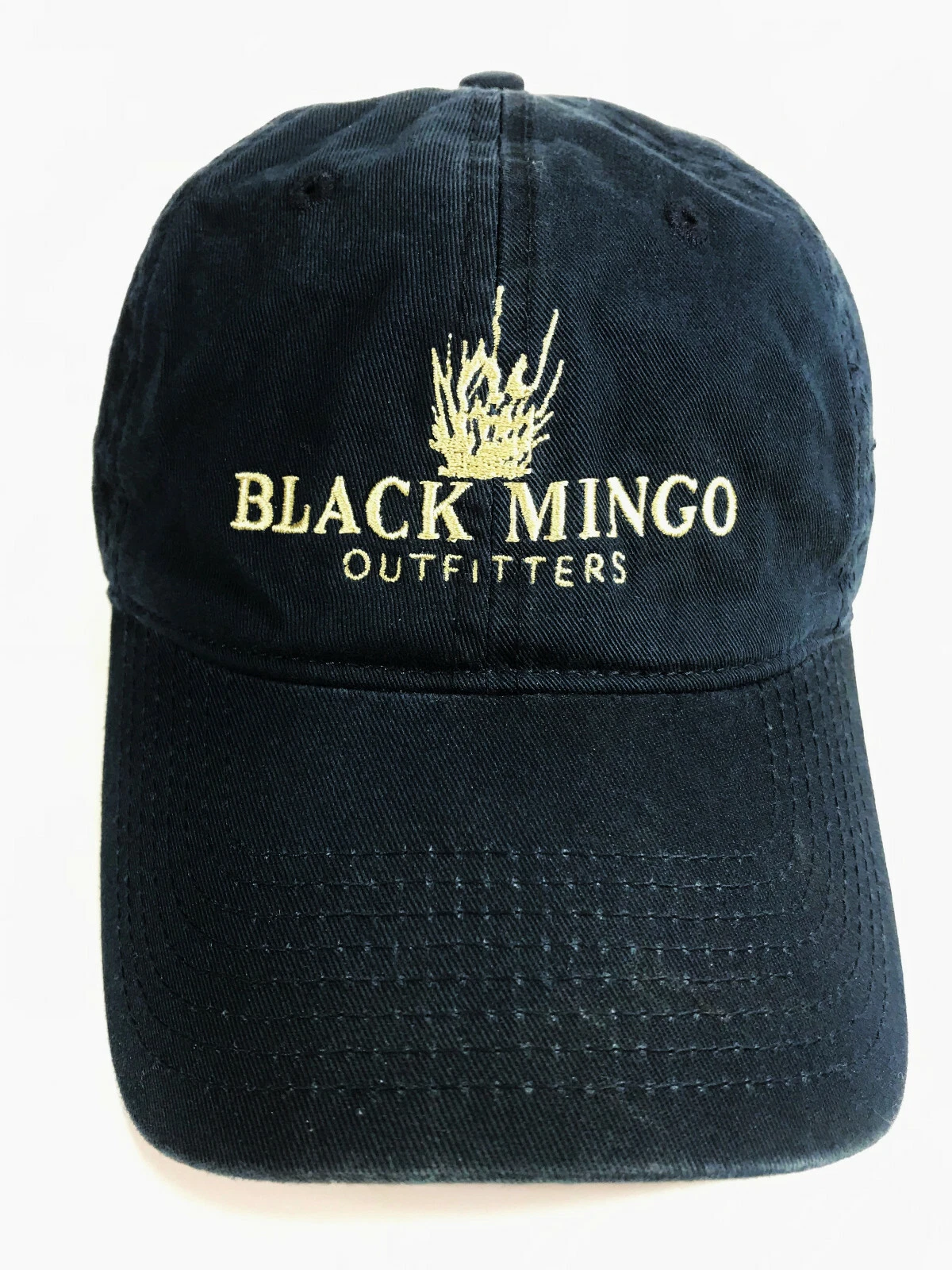 Black Mingo Outfitters Hat Blue Strapback Adjustable Baseball Cap VGC