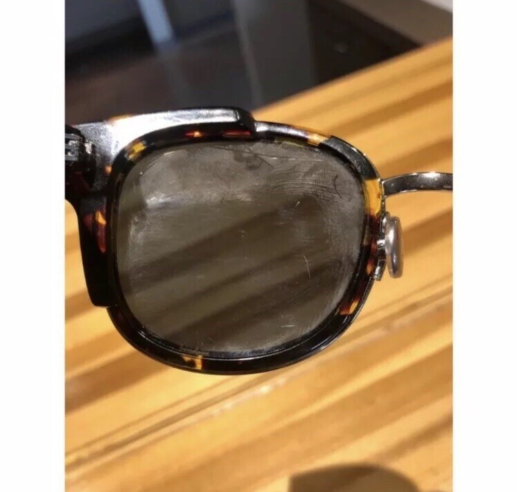 Christian Dior Brown Leopard Print Sunglasses Square Frame