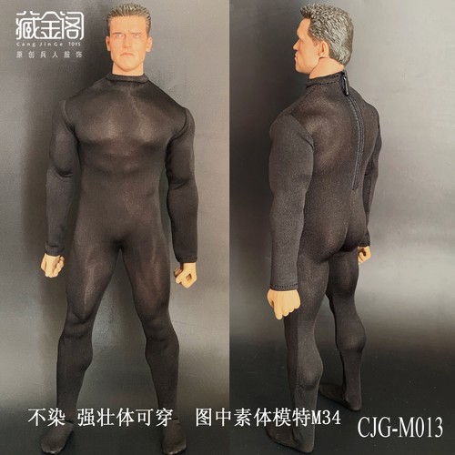 1/6 Male Stretch Bodysuit CJG-M013 Tights Base Coat Clothes Fit 12'' TBL Figure - Picture 4 of 14