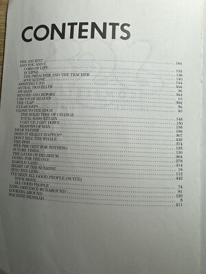 Yes, Complete, Deluxe Edition Songbook | eBay