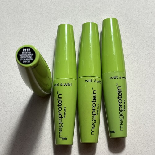 4x Wet n Wild Mega Protein Mascara Lash Conditioning #C137 Very Black - Picture 4 of 5