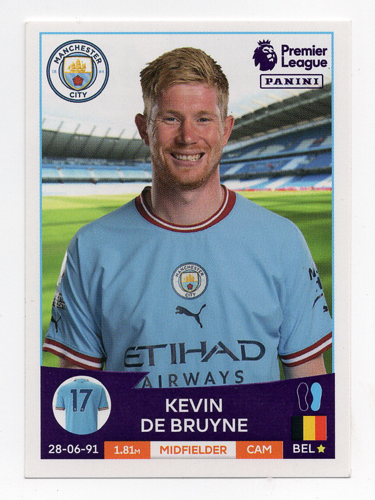 421 Kevin De Bruyne Panini English Premier League 2022-2023