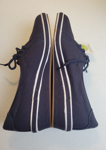 VTG Grasshoppers Camille Navy Blue Lace Up Wedge Comfort Shoes Women's Choose Sz - Picture 9 of 11