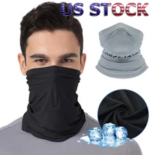Thin Half Face Mask/Neck Gaiter Biker Scarf Tube Bandana Cover Cap Headwrap US