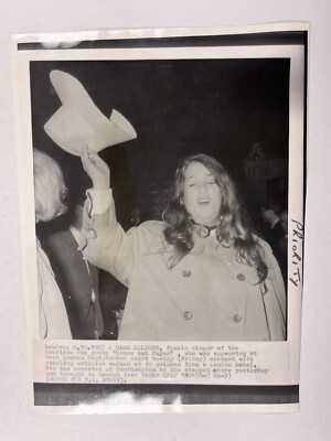 Mama Cass Elliot Photo Original Black And White Press London Magistrates 1967