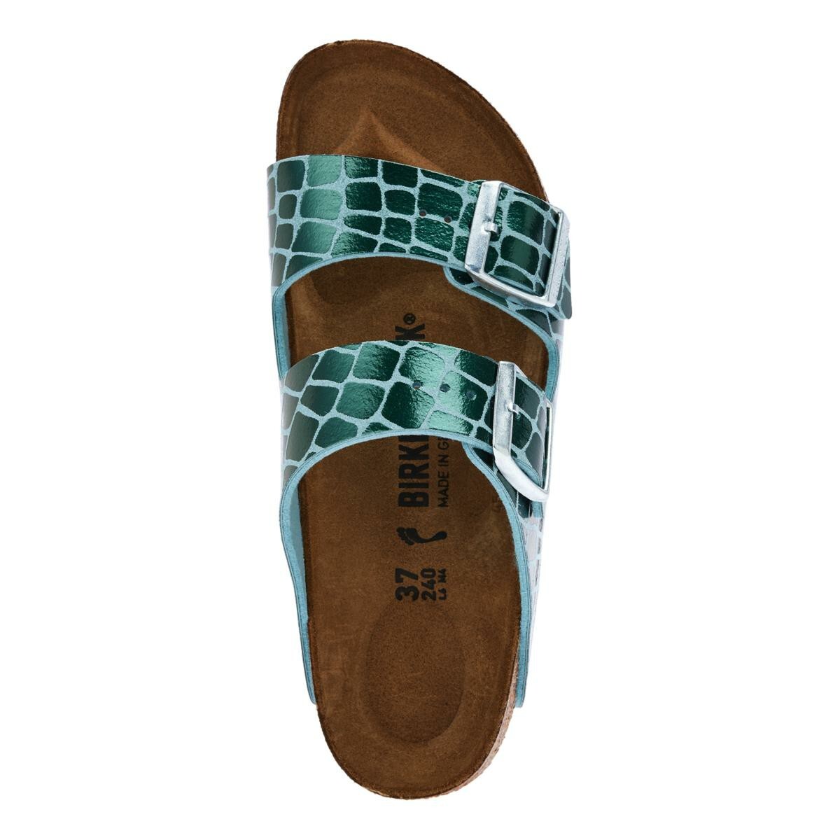 【⭐︎tricca 】BIRKENSTOCK Birkenstock Arizona Gator Gleam Two-Strap Comfort Sandals