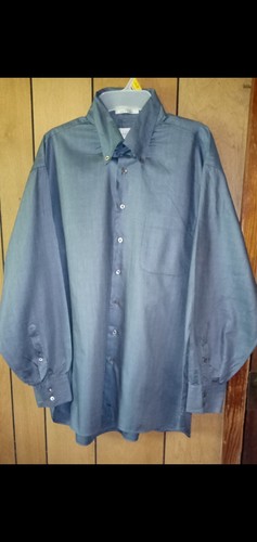 Men's Blue Button-down Long Sleeve Dress Shirts
