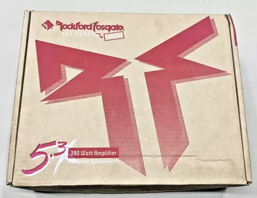 Old School Rockford Fosgate 5.3X 5-Ch Amplifier, RFG-4453, Factory Sealed, NOS