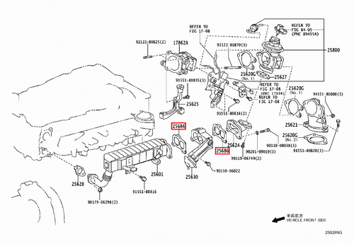 Genuine Toyota Prado 150 Series KDJ 1KD 3.0 Diesel EGR Valve Gasket - Picture 2 of 20