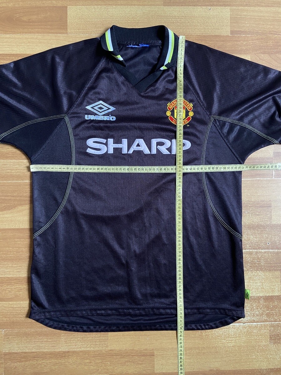 MANCHESTER UNITED 1998 1999 THIRD FOOTBALL SHIRT SOCCER