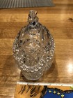 Cut Glass Footed Covered Candy Dish With Bird, Vintage — photo 5