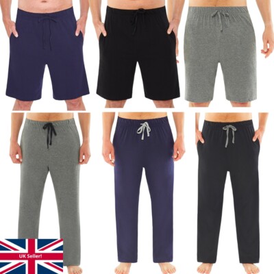 Herren Pyjama Schlaf Shorts Hosen Schlafanzughose Einzeln ODER 2er Pack Just Essentials 