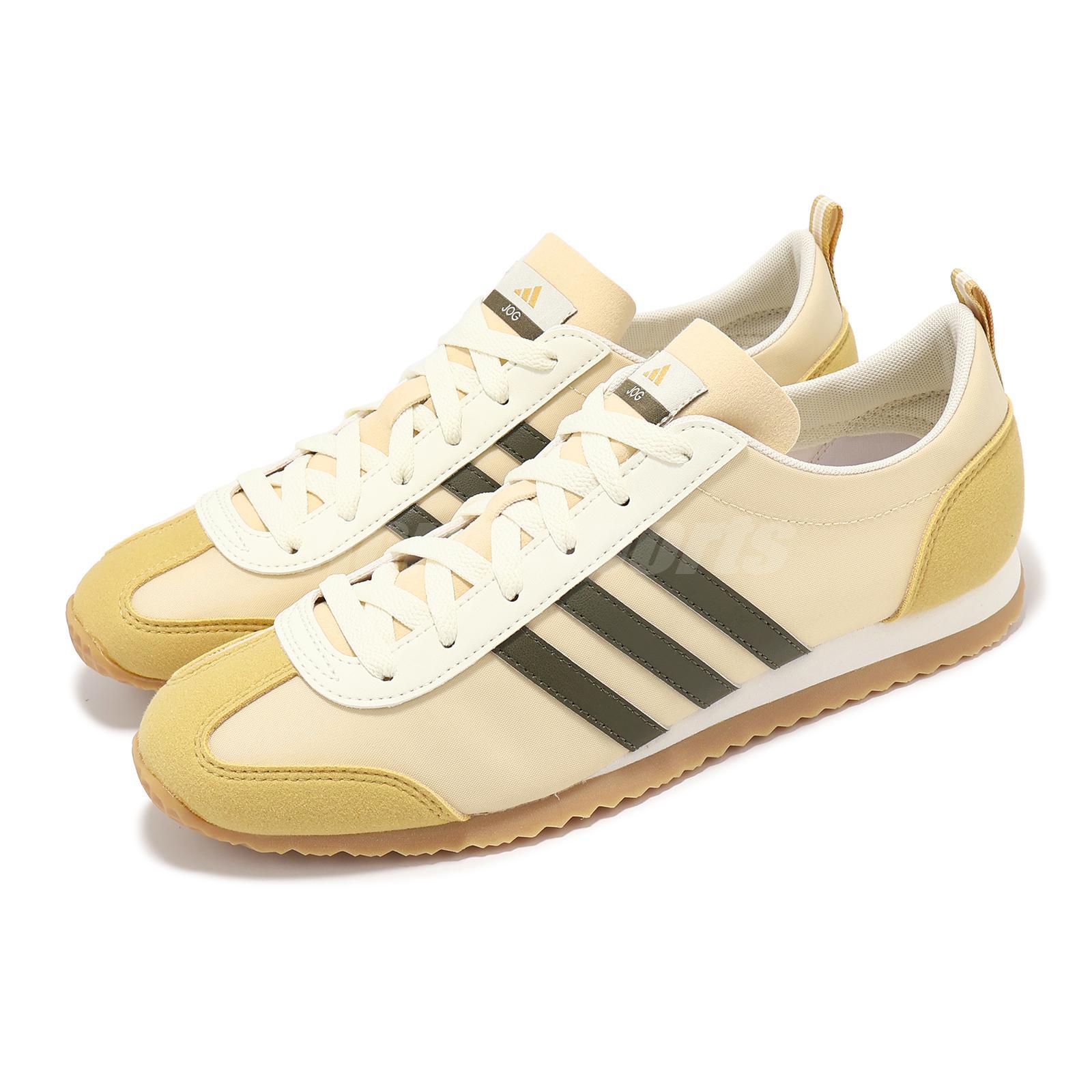 мужская повседневная обувь унисекс adidas VS JOG 2.0 Magic Beige Collegiate Green JI2437