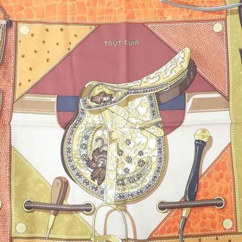 Hermes Tout Cuir Scarf Gem