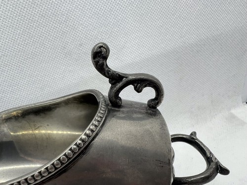 No 4 - Vintage Harrison Fisher & Co 957 EPBM Silver Plate Sugar Coal Scuttle - Picture 8 of 12
