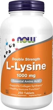 NOW FOODS L-Lysine Double Strength 1000 mg 250 Tablets