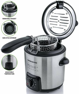 Mini Deep Fryer Countertop Kitchen Electric Chicken Donut Potato