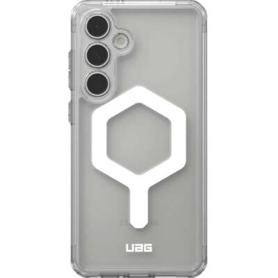 Handyhülle für Galaxy S24 FE UAG Case Cover Futeral Tasche Transparent / Silber