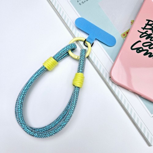 Bright Rhinestone Phone Lanyard Diamond Crystal Keychain Phone Accessories - Photo 17 sur 22