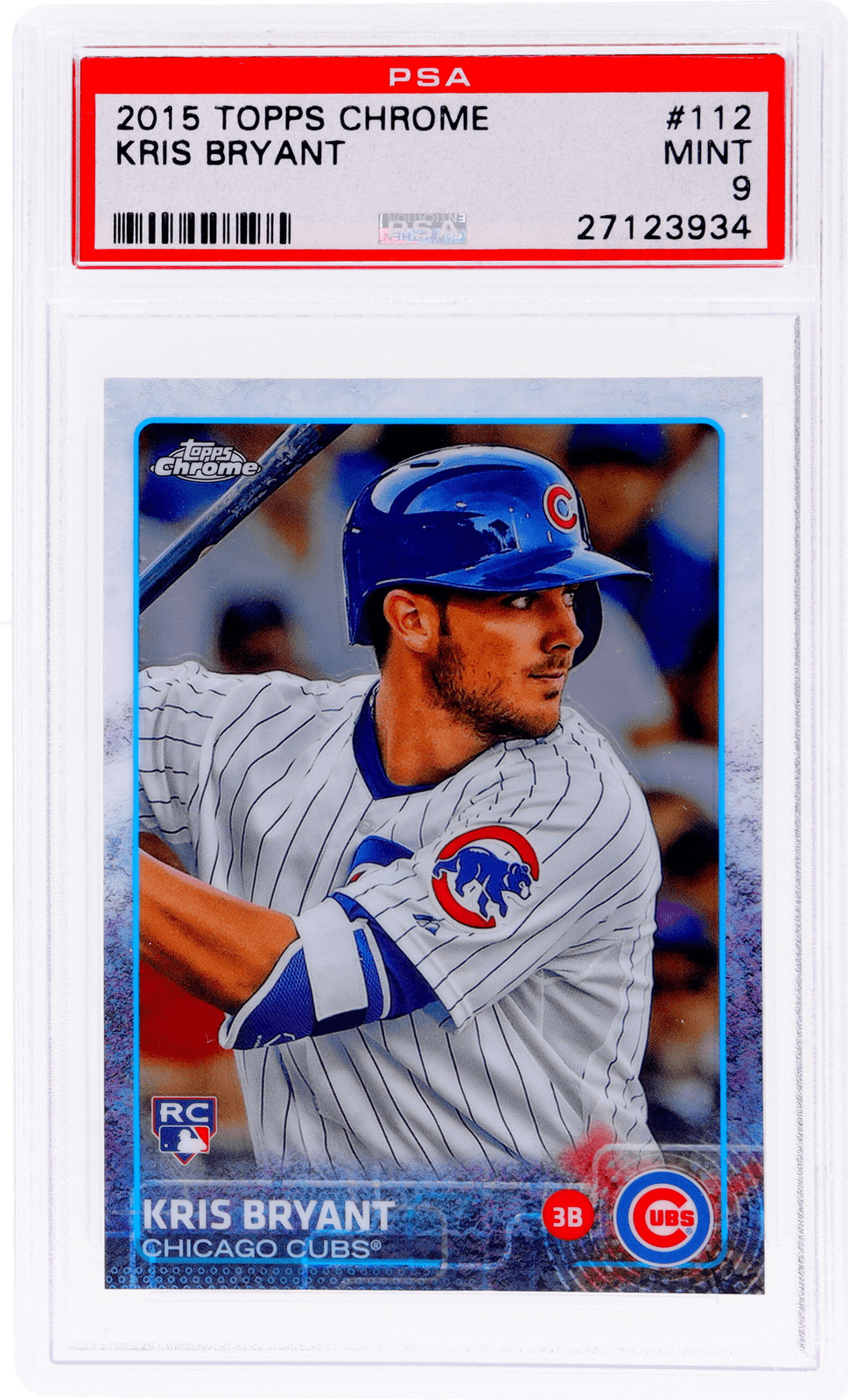 2015 Topps Chrome Kris Bryant #112 PSA 9 Rookie RC