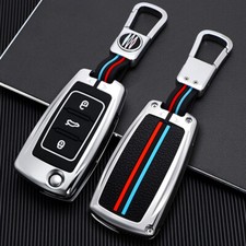 Car Flip Key Fob Case Cover For Vw Golf Mk6 Tiguan Polo Jetta Beetle Accessories Car Flip Key Fob Case Cover For Vw Golf Mk6 Tiguan Polo Jetta Beetle Accessories